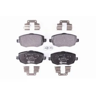 Jeu de 4 plaquettes de frein avant HELLA PAGID 8DB 355 011-231
