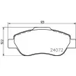 Jeu de 4 plaquettes de frein avant HELLA PAGID 8DB 355 011-241 - Visuel 2