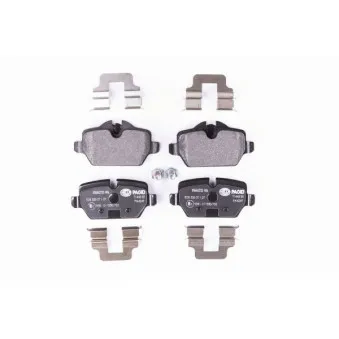 Jeu de 4 plaquettes de frein arrière HELLA PAGID 8DB 355 011-271