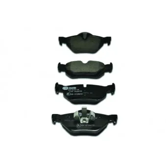 Jeu de 4 plaquettes de frein arrière HELLA PAGID 8DB 355 011-301