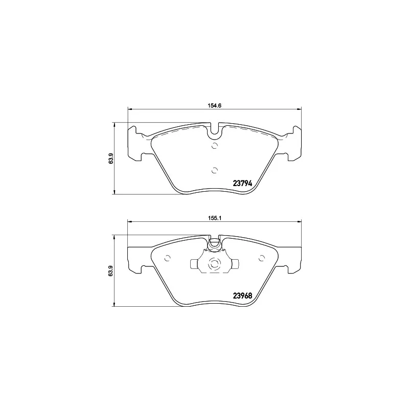 Jeu de 4 plaquettes de frein avant HELLA PAGID 8DB 355 011-321
