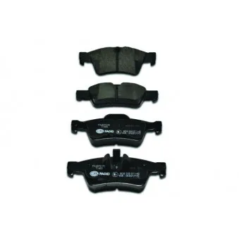 Jeu de 4 plaquettes de frein arrière HELLA PAGID 8DB 355 011-421