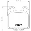 Jeu de 4 plaquettes de frein arrière HELLA PAGID 8DB 355 011-591 - Visuel 2
