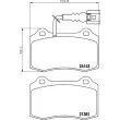 Jeu de 4 plaquettes de frein avant HELLA PAGID 8DB 355 011-741 - Visuel 2