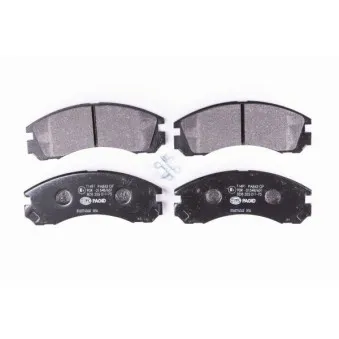 Jeu de 4 plaquettes de frein avant HELLA PAGID 8DB 355 011-751