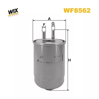 Filtre à carburant WIX FILTERS WF8562
