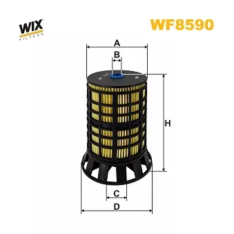 Filtre à carburant WIX FILTERS WF8590