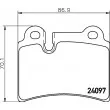 Jeu de 4 plaquettes de frein arrière HELLA PAGID 8DB 355 011-861 - Visuel 2
