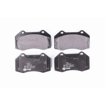 Jeu de 4 plaquettes de frein avant HELLA PAGID 8DB 355 012-151