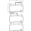 Jeu de 4 plaquettes de frein avant HELLA PAGID 8DB 355 012-291 - Visuel 2