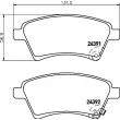 Jeu de 4 plaquettes de frein avant HELLA PAGID 8DB 355 012-511 - Visuel 2