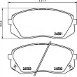 Jeu de 4 plaquettes de frein avant HELLA PAGID 8DB 355 012-961 - Visuel 1