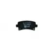 Jeu de 4 plaquettes de frein arrière HELLA PAGID 8DB 355 012-991 - Visuel 3