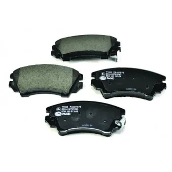 Jeu de 4 plaquettes de frein avant HELLA PAGID 8DB 355 013-041