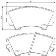 Jeu de 4 plaquettes de frein avant HELLA PAGID 8DB 355 013-041 - Visuel 2