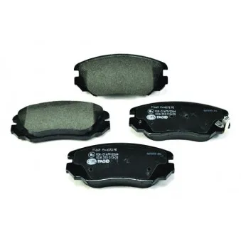 Jeu de 4 plaquettes de frein avant HELLA PAGID 8DB 355 013-051
