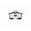 Jeu de 4 plaquettes de frein arrière HELLA PAGID 8DB 355 013-131 - Visuel 3
