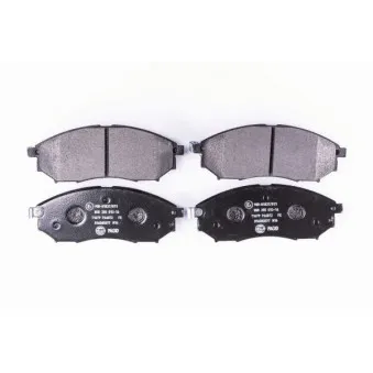 Jeu de 4 plaquettes de frein avant HELLA PAGID 8DB 355 013-141