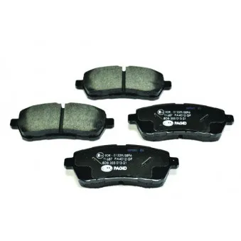 Jeu de 4 plaquettes de frein avant HELLA PAGID 8DB 355 013-211