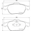 Jeu de 4 plaquettes de frein avant HELLA PAGID 8DB 355 013-241 - Visuel 2