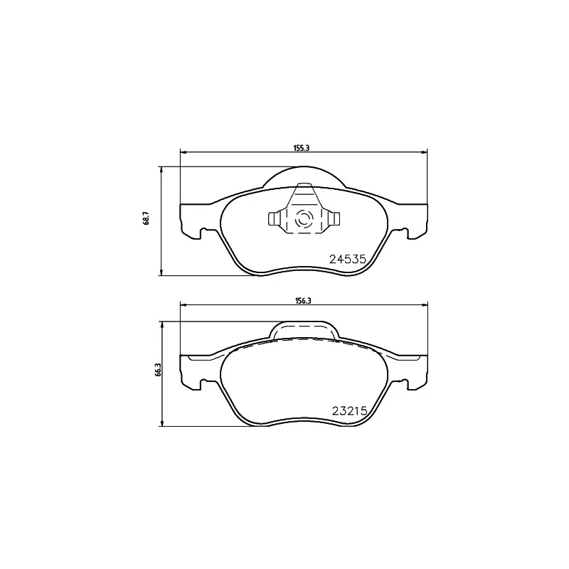 Jeu de 4 plaquettes de frein avant HELLA PAGID 8DB 355 013-271