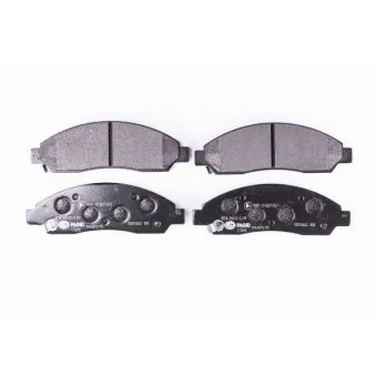 Jeu de 4 plaquettes de frein avant HELLA PAGID 8DB 355 013-291