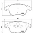 Jeu de 4 plaquettes de frein avant HELLA PAGID 8DB 355 013-351 - Visuel 2