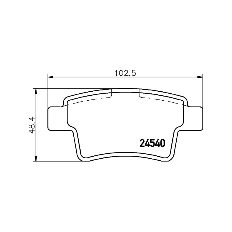 Jeu de 4 plaquettes de frein arrière HELLA PAGID 8DB 355 013-361