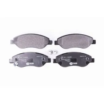 Jeu de 4 plaquettes de frein avant HELLA PAGID 8DB 355 013-401