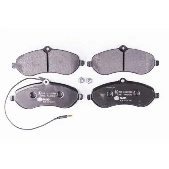 Jeu de 4 plaquettes de frein avant HELLA PAGID 8DB 355 013-411