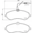 Jeu de 4 plaquettes de frein avant HELLA PAGID 8DB 355 013-411 - Visuel 2