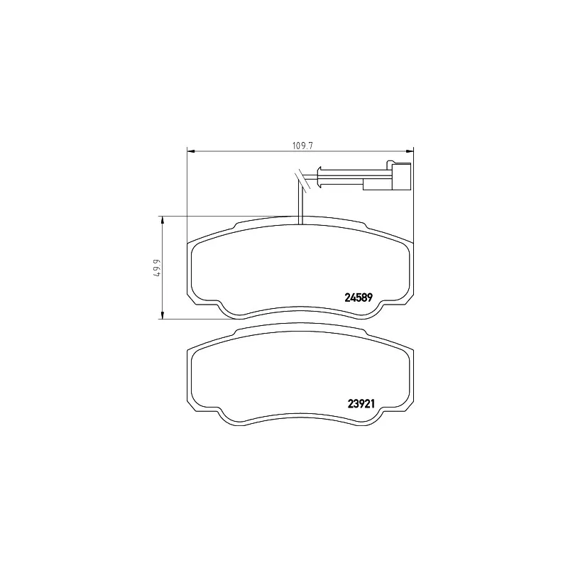 Jeu de 4 plaquettes de frein arrière HELLA PAGID 8DB 355 013-511