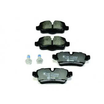 Jeu de 4 plaquettes de frein arrière HELLA PAGID 8DB 355 013-661