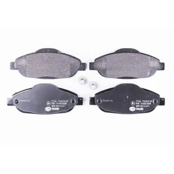Jeu de 4 plaquettes de frein avant HELLA PAGID 8DB 355 013-911