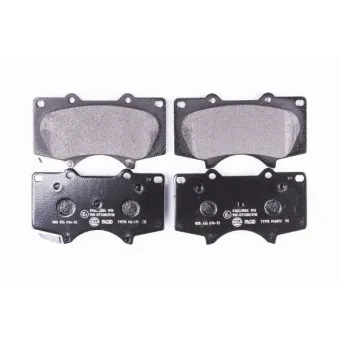 Jeu de 4 plaquettes de frein avant HELLA PAGID 8DB 355 014-121