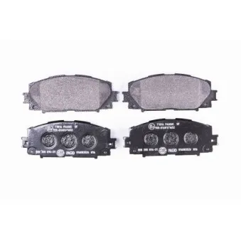 Jeu de 4 plaquettes de frein avant HELLA PAGID 8DB 355 014-311