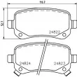 Jeu de 4 plaquettes de frein arrière HELLA PAGID 8DB 355 014-331 - Visuel 2