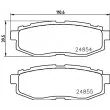 Jeu de 4 plaquettes de frein arrière HELLA PAGID 8DB 355 014-341 - Visuel 2