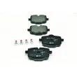 Jeu de 4 plaquettes de frein arrière HELLA PAGID 8DB 355 014-361 - Visuel 1