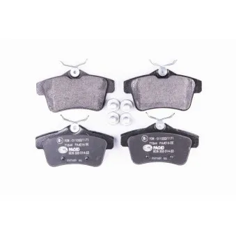 Jeu de 4 plaquettes de frein arrière HELLA PAGID 8DB 355 014-531