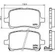 Jeu de 4 plaquettes de frein avant HELLA PAGID 8DB 355 014-661 - Visuel 2