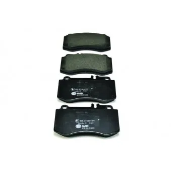 Jeu de 4 plaquettes de frein avant HELLA PAGID 8DB 355 014-821