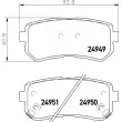 Jeu de 4 plaquettes de frein arrière HELLA PAGID 8DB 355 014-911 - Visuel 2