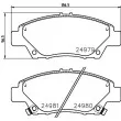 Jeu de 4 plaquettes de frein avant HELLA PAGID 8DB 355 015-001 - Visuel 2