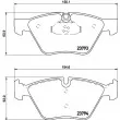 Jeu de 4 plaquettes de frein avant HELLA PAGID 8DB 355 015-031 - Visuel 2