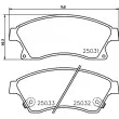 Jeu de 4 plaquettes de frein avant HELLA PAGID 8DB 355 015-231 - Visuel 2