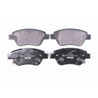 Jeu de 4 plaquettes de frein avant HELLA PAGID 8DB 355 015-441