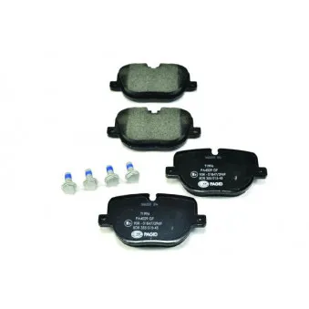 Jeu de 4 plaquettes de frein arrière HELLA PAGID 8DB 355 015-451
