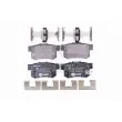 Jeu de 4 plaquettes de frein arrière HELLA PAGID 8DB 355 015-611 - Visuel 1