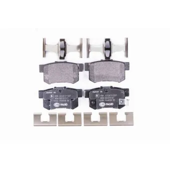 Jeu de 4 plaquettes de frein arrière HELLA PAGID 8DB 355 015-611